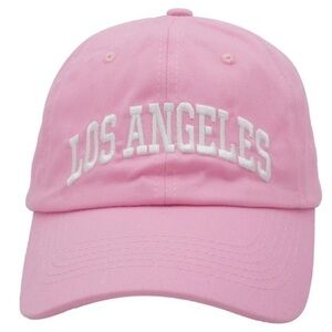 NWOT Pink Los Angeles Hat
